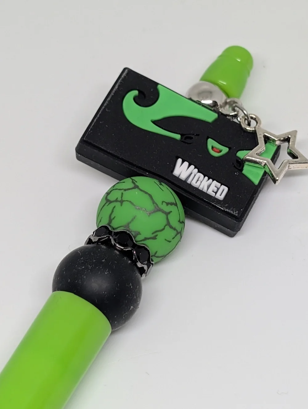 Handmade Wicked Beaded Silicone Focal Bead Pen